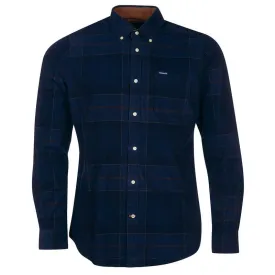 Barbour Blair Corduroy Tailored Mens Shirt - Midnight Tartan