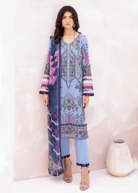 Blue Pakistani Salwar Suit - Ramsha Mashaal Collection Vol 7 - #L-711