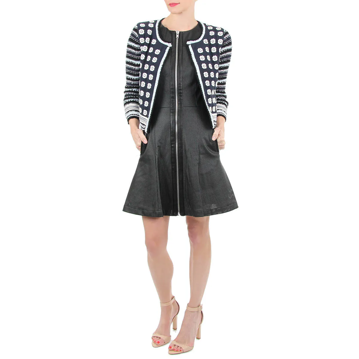 Bruce Dress - Vegan Leather Zipper Front Dress