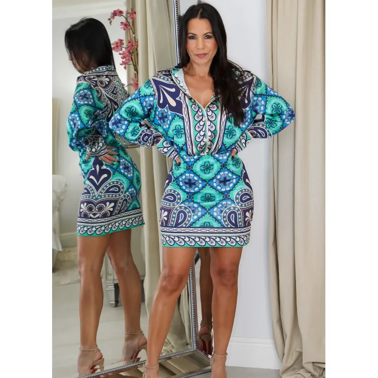 Brynn Abstract Print Skirt Set