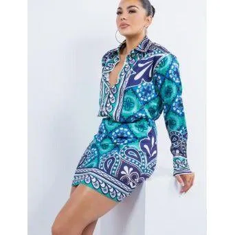 Brynn Abstract Print Skirt Set