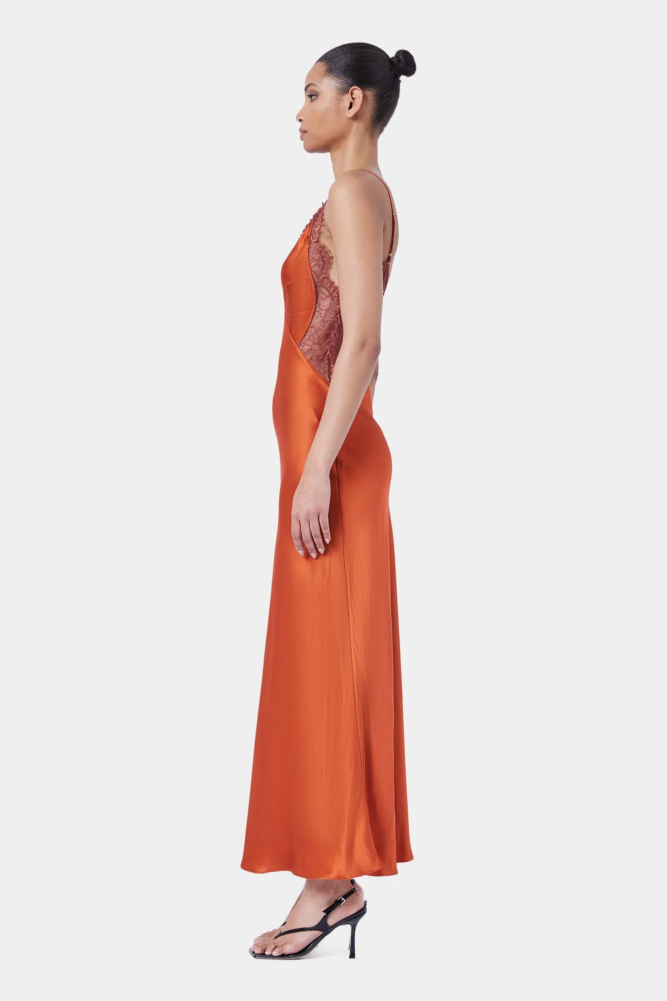 Cascading Lace Maxi Dress