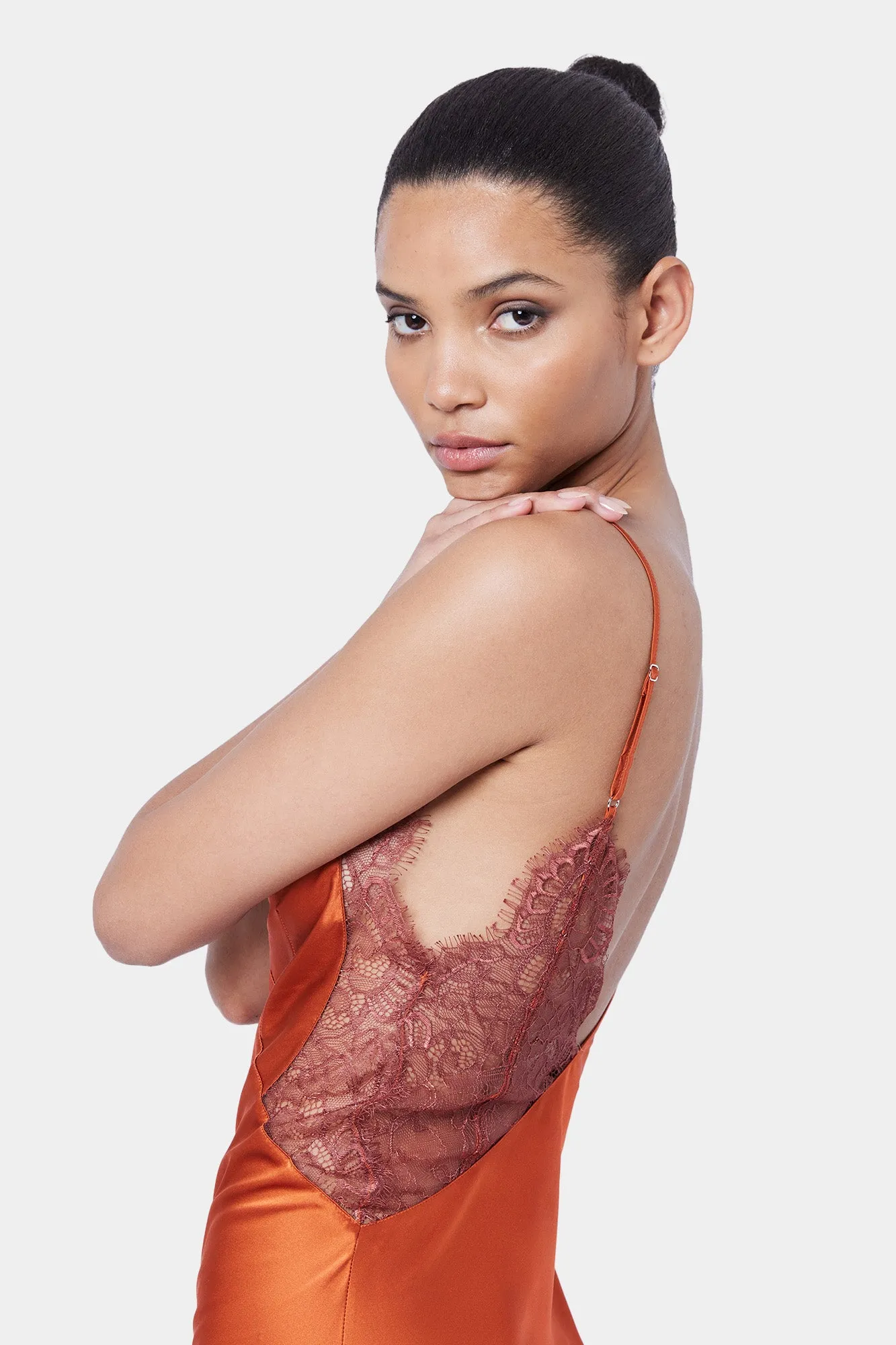 Cascading Lace Maxi Dress