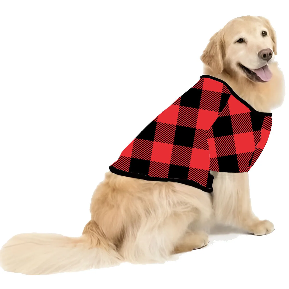 Cousin Crew Christmas red plaid cartoon print matching pajamas