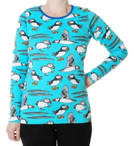 DUNS Long Sleeved T-shirt Adult - Puffin Blue Atoll
