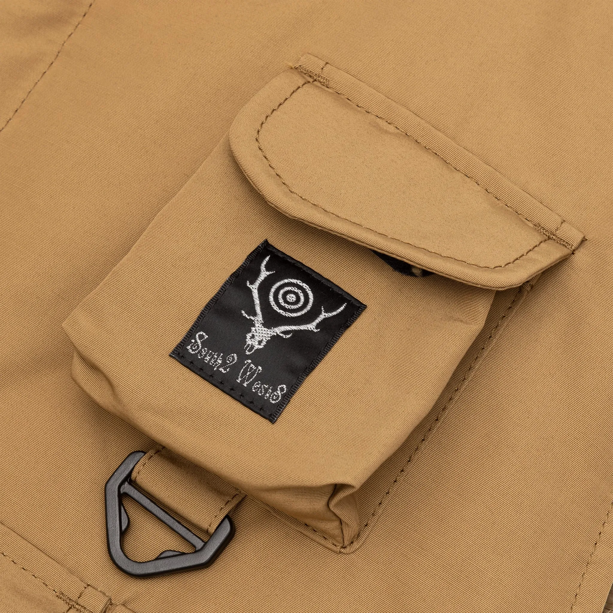 GROSGRAIN MULTI-POCKET ZIPPED DOWN VEST