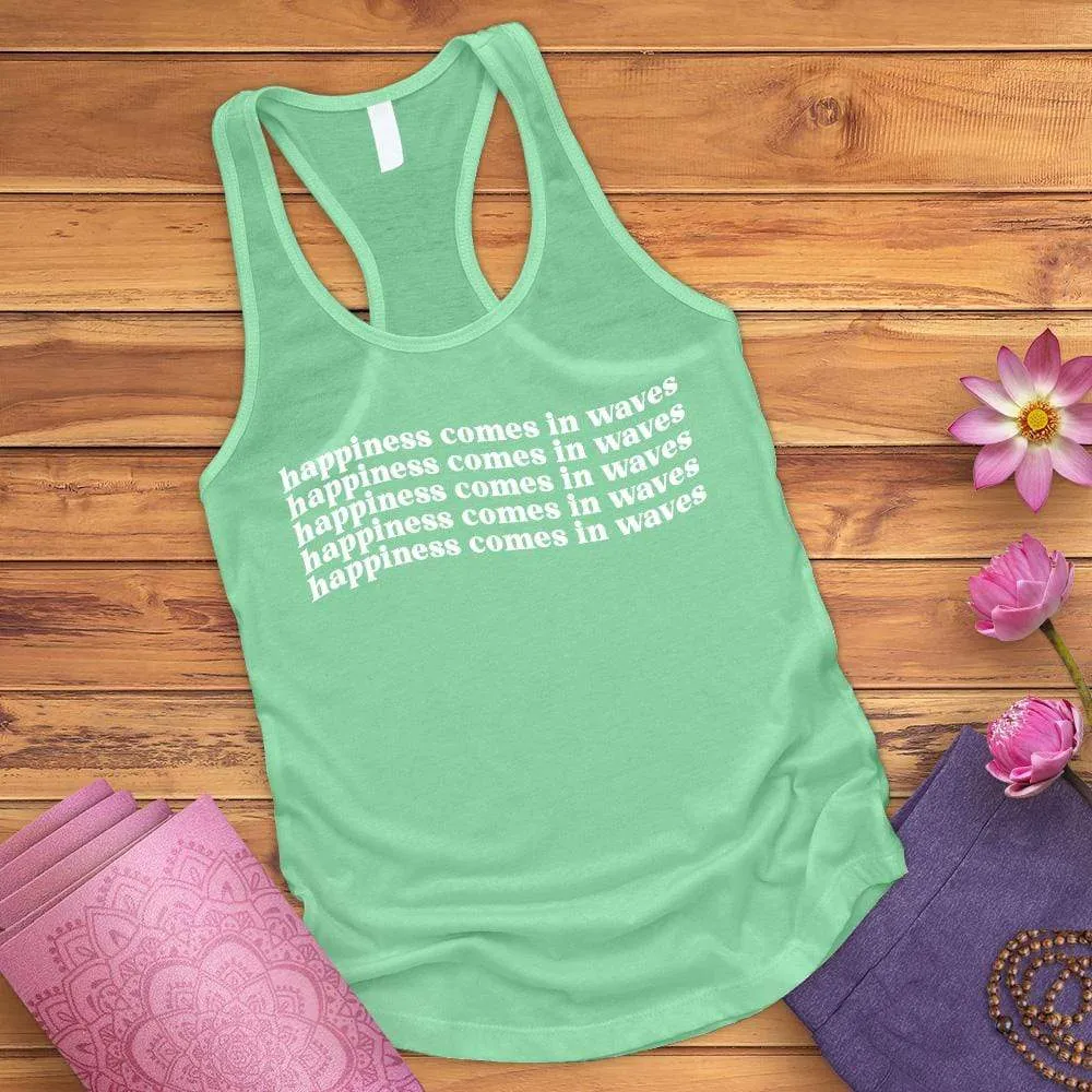 Happiness Comes In Waves Tank Top