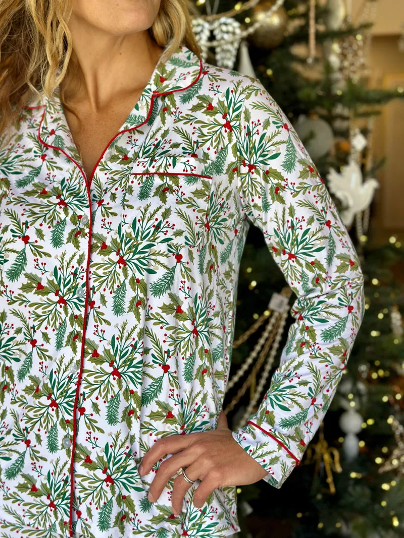 Holly Jolly Long Sleeve Sleep Shirt