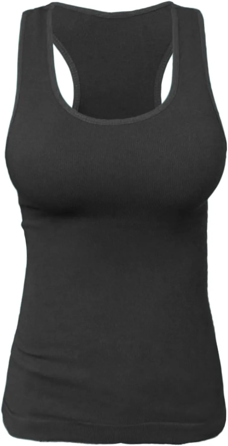 KMystic Rib Racerback Tank Top Camisole One Size