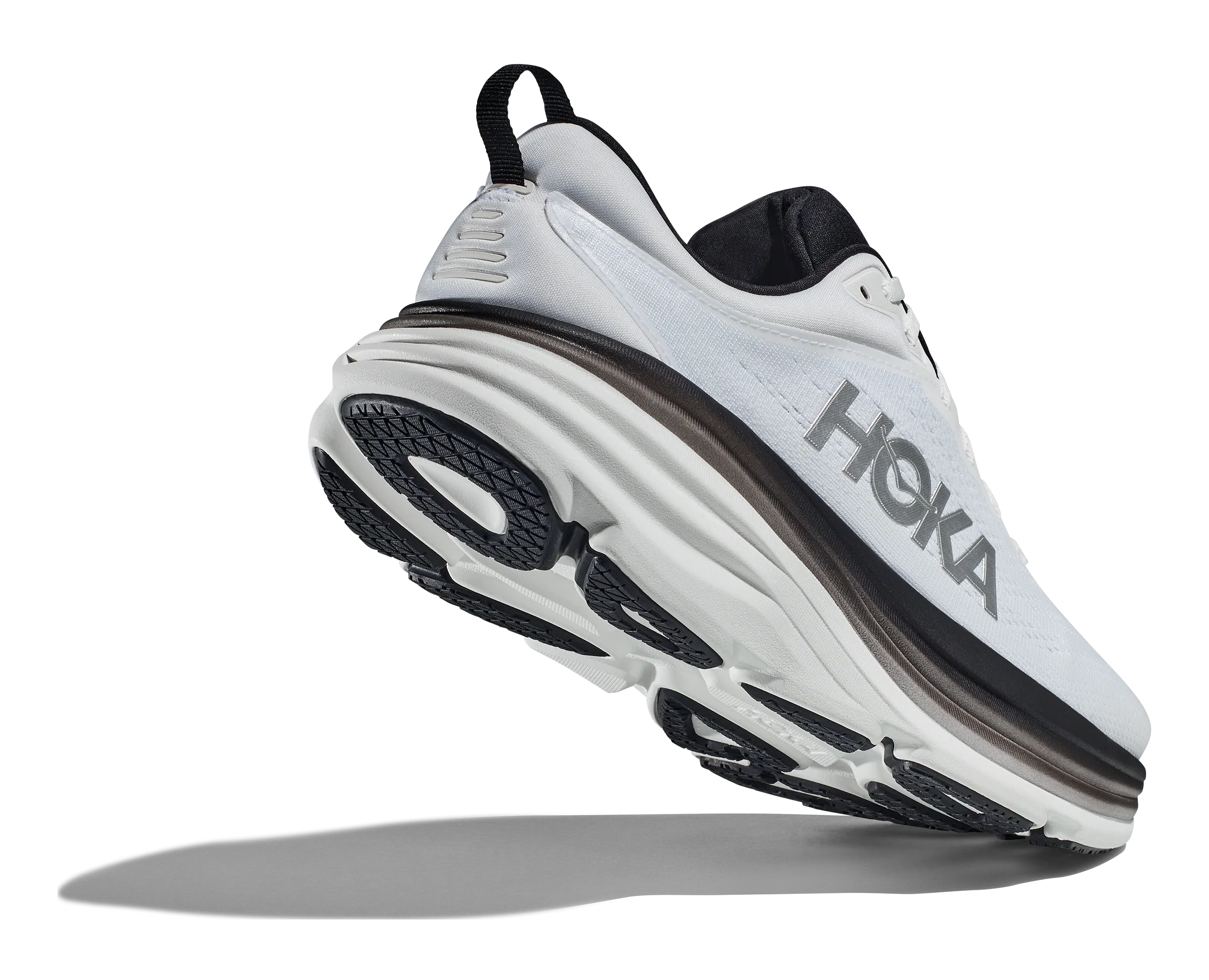 Men's Hoka Bondi 8 Color: White / Black
