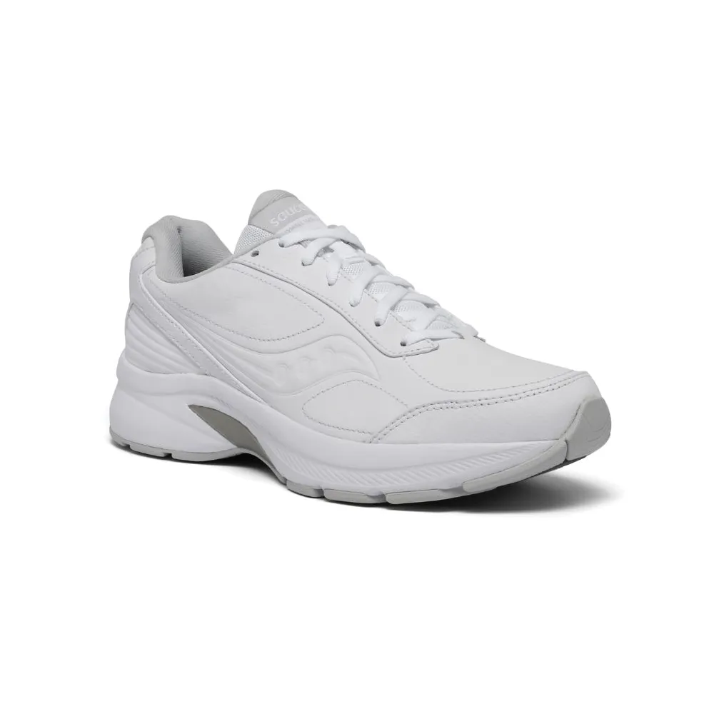 Men's Saucony Omni Walker 3 Color: White (WIDE WIDTH)