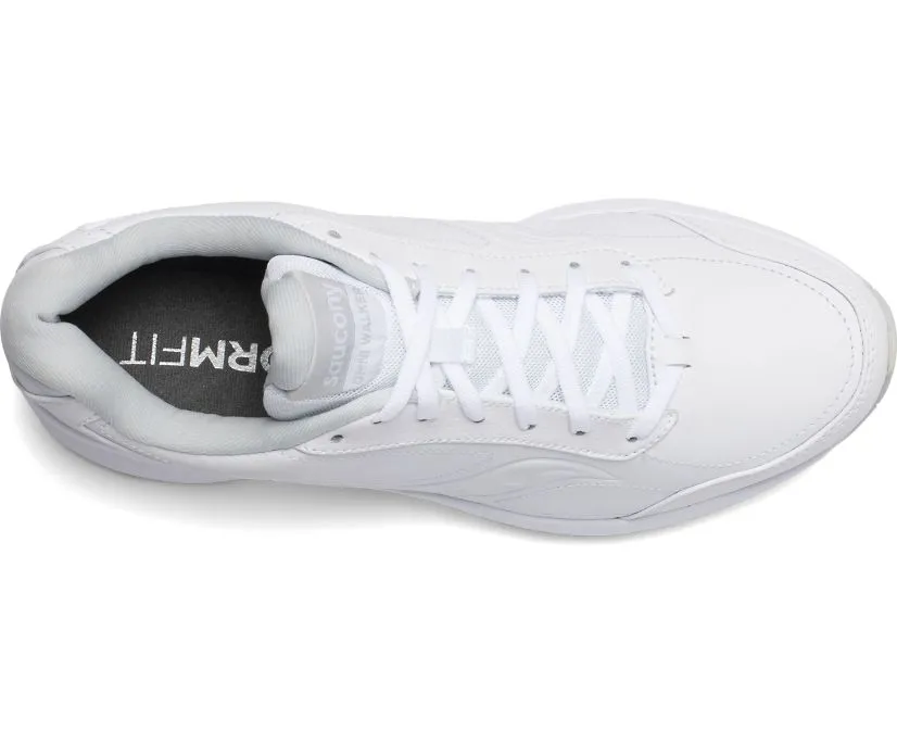 Men's Saucony Omni Walker 3 Color: White (WIDE WIDTH)