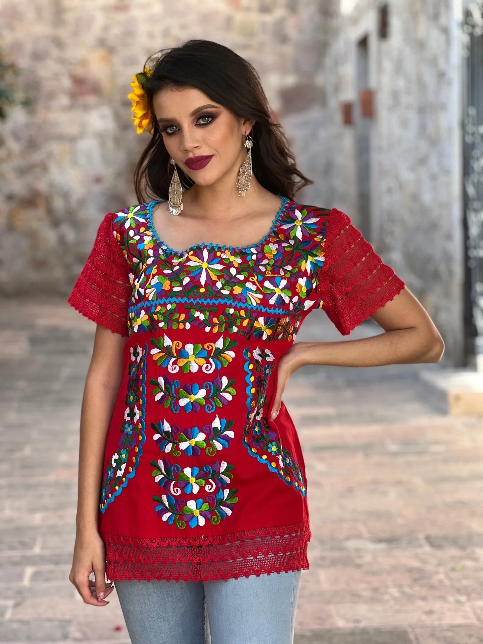 Otomi Floral Blouse