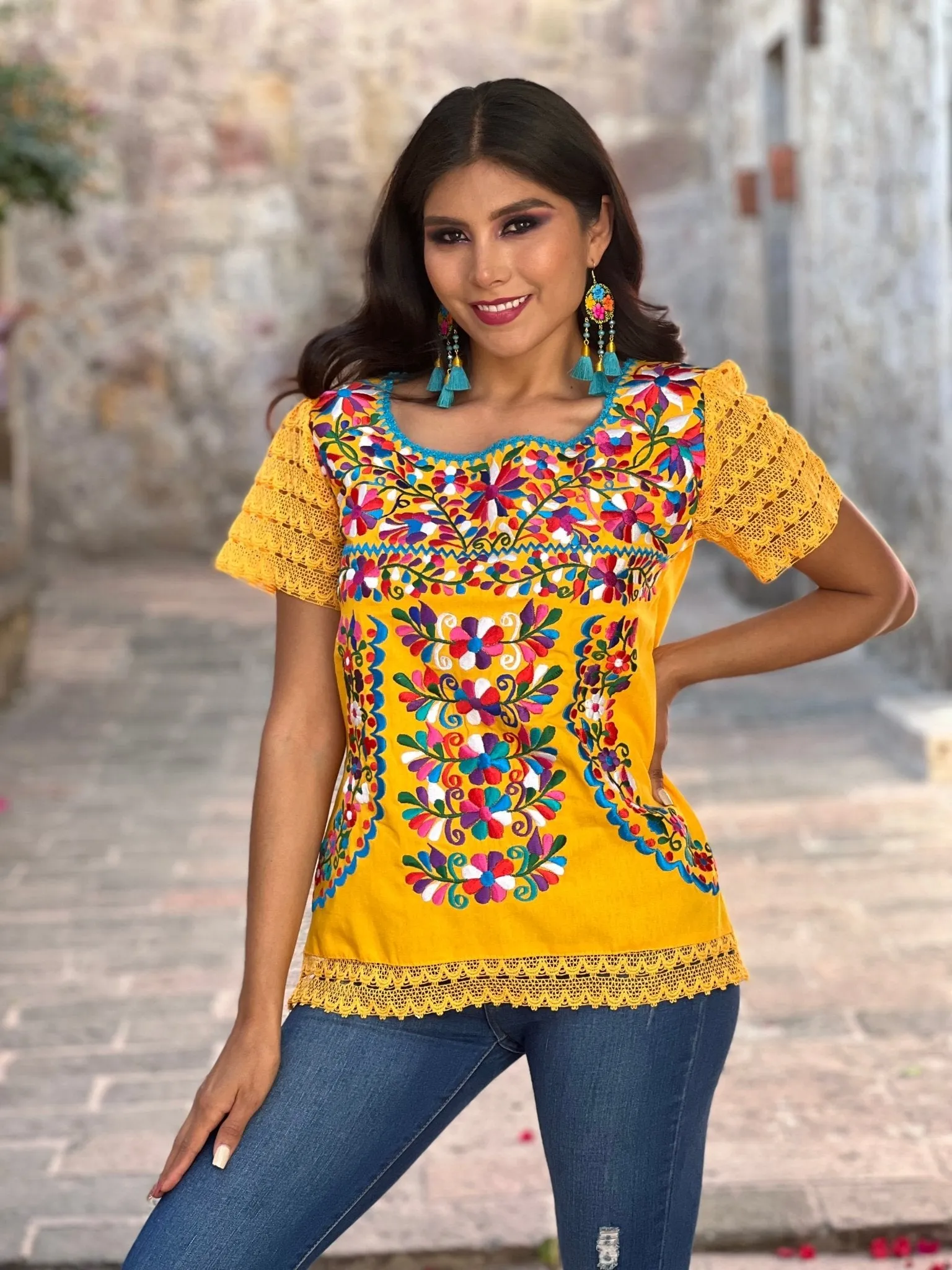 Otomi Floral Blouse