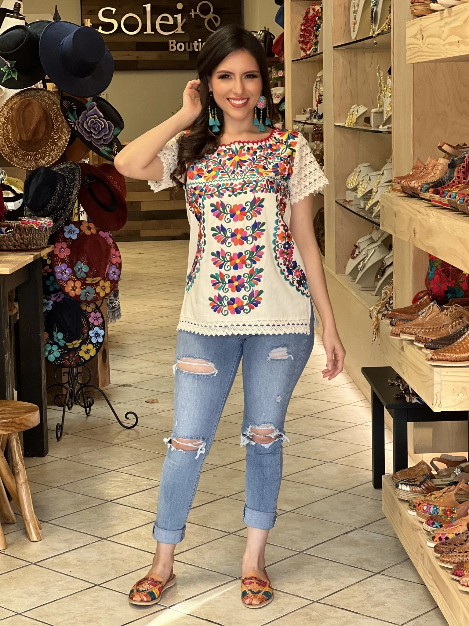 Otomi Floral Blouse