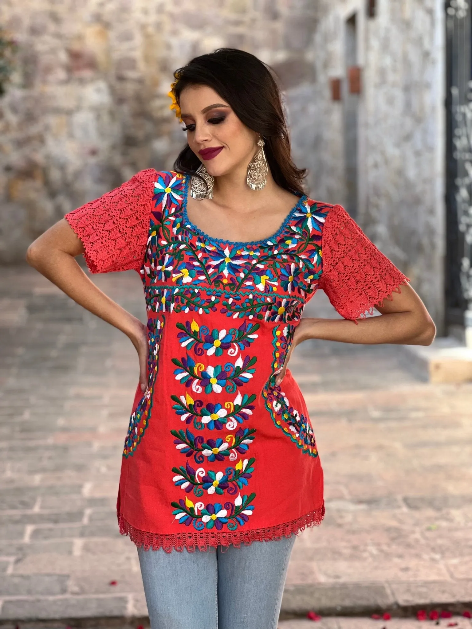 Otomi Floral Blouse