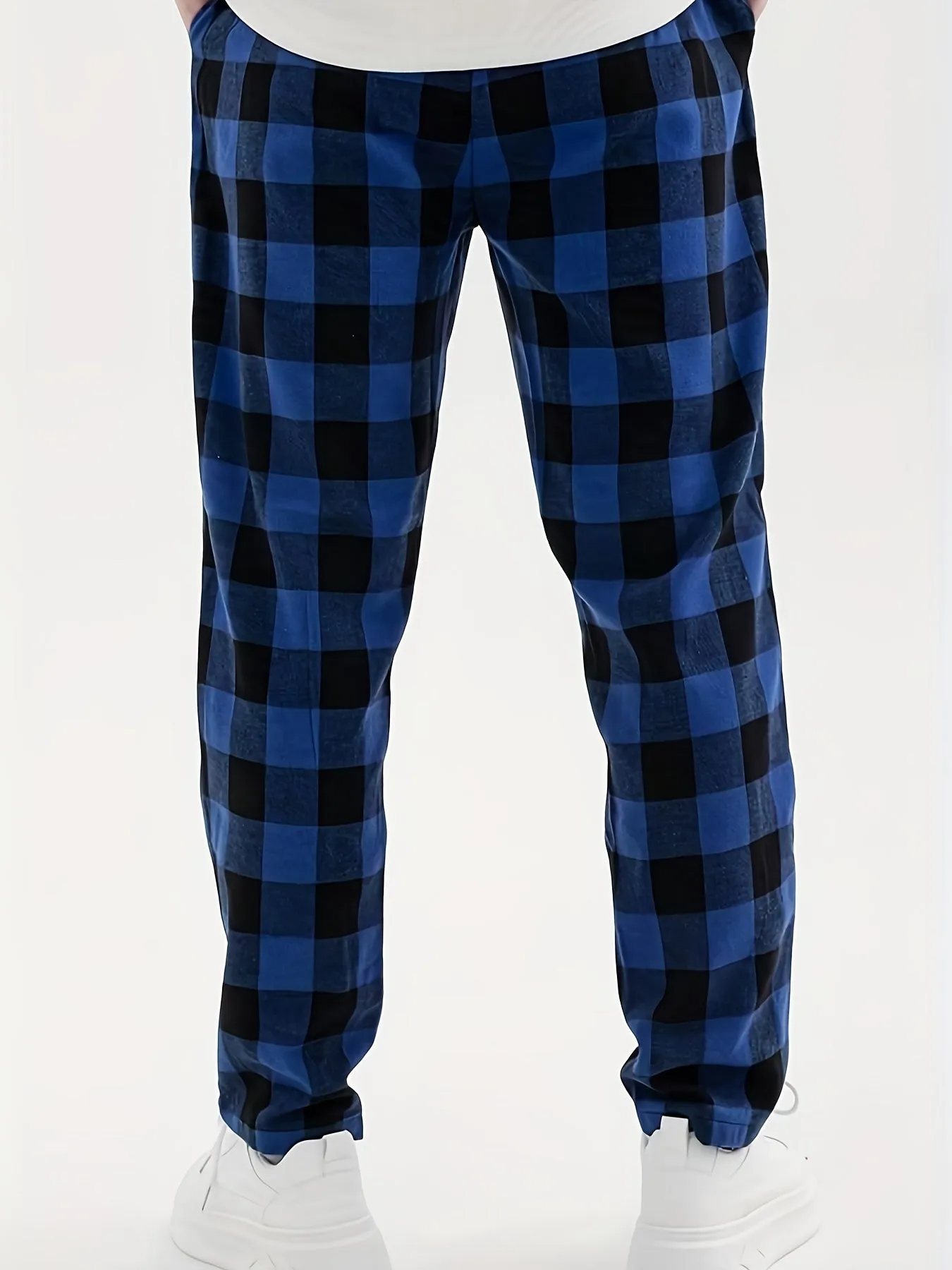 Plaid Bedroom Pajamas Soft and Breathable Mens Sleepwear
