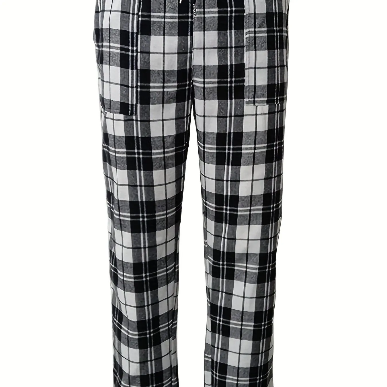 Plaid Bedroom Pajamas Soft and Breathable Mens Sleepwear