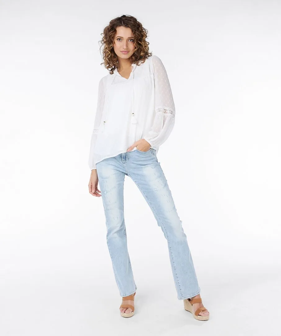 Plumetis Lace Blouse