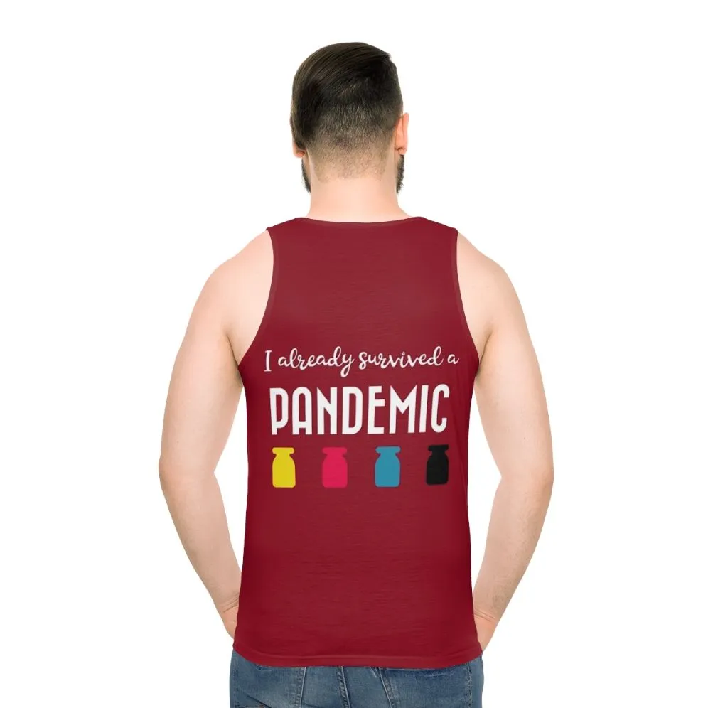"Pandemic Survivor" Unisex Tank Top - Funny Gaming Apparel
