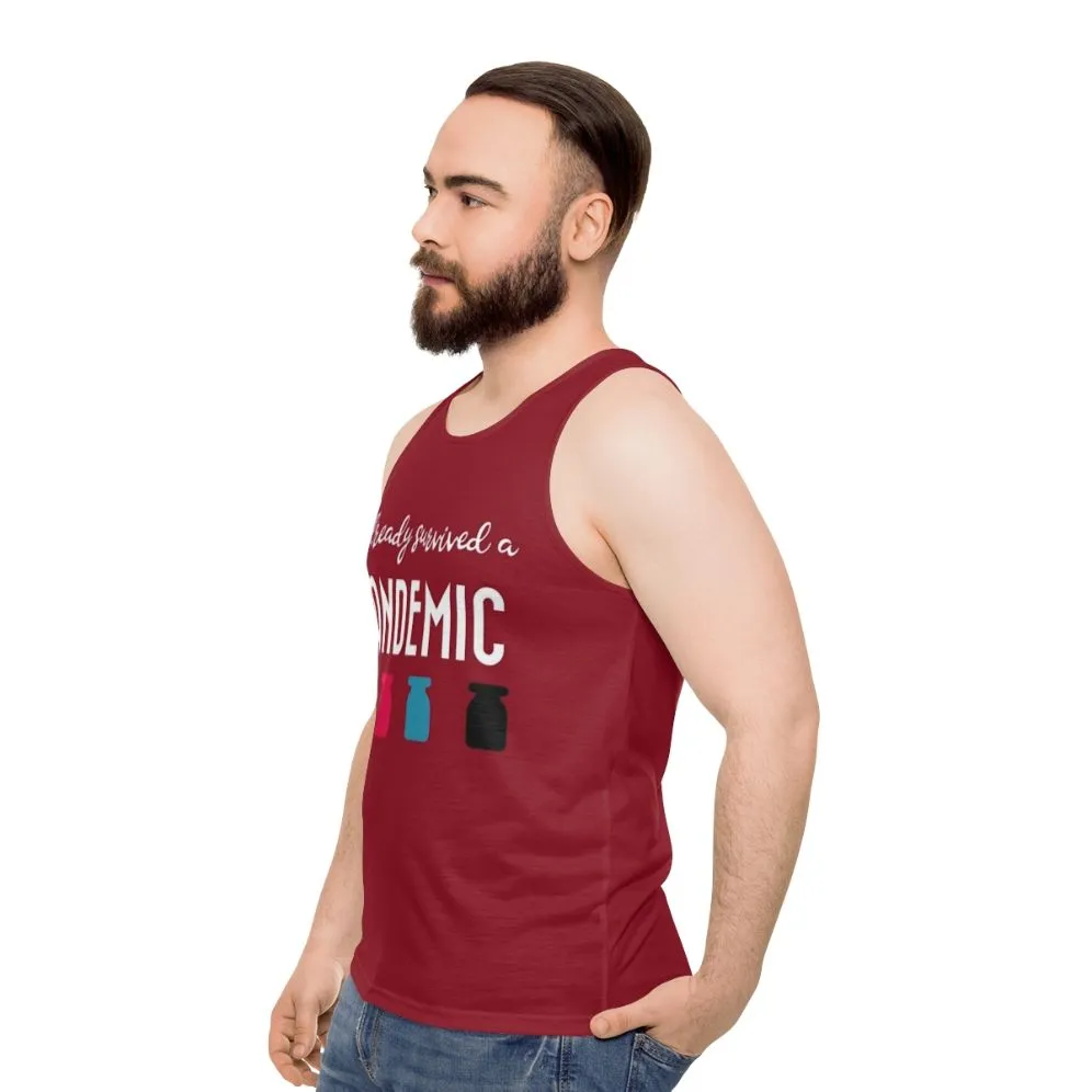 "Pandemic Survivor" Unisex Tank Top - Funny Gaming Apparel
