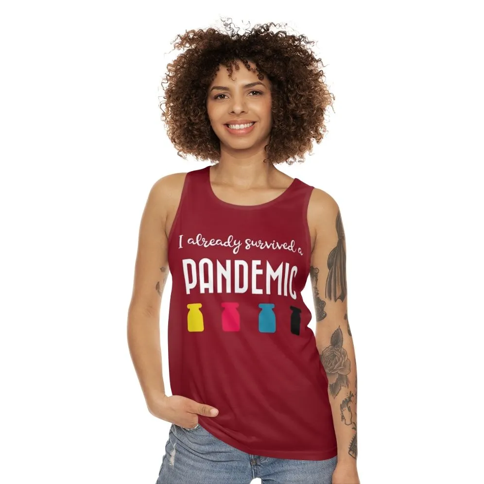 "Pandemic Survivor" Unisex Tank Top - Funny Gaming Apparel