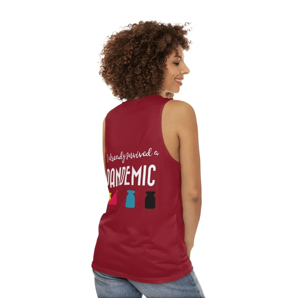 "Pandemic Survivor" Unisex Tank Top - Funny Gaming Apparel