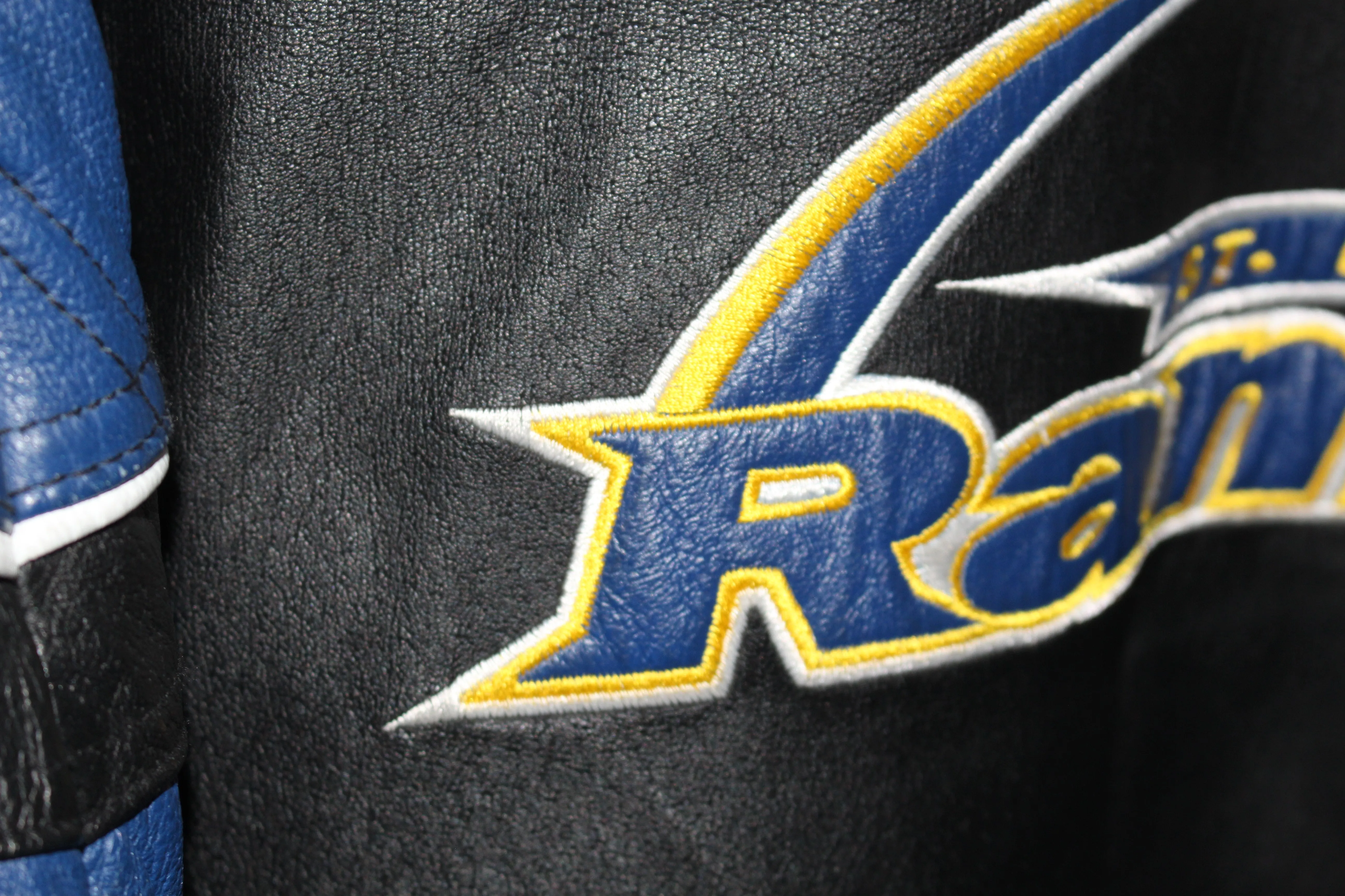 Rare St Louis Rams Pro Line Starter Leather Jacket (L)