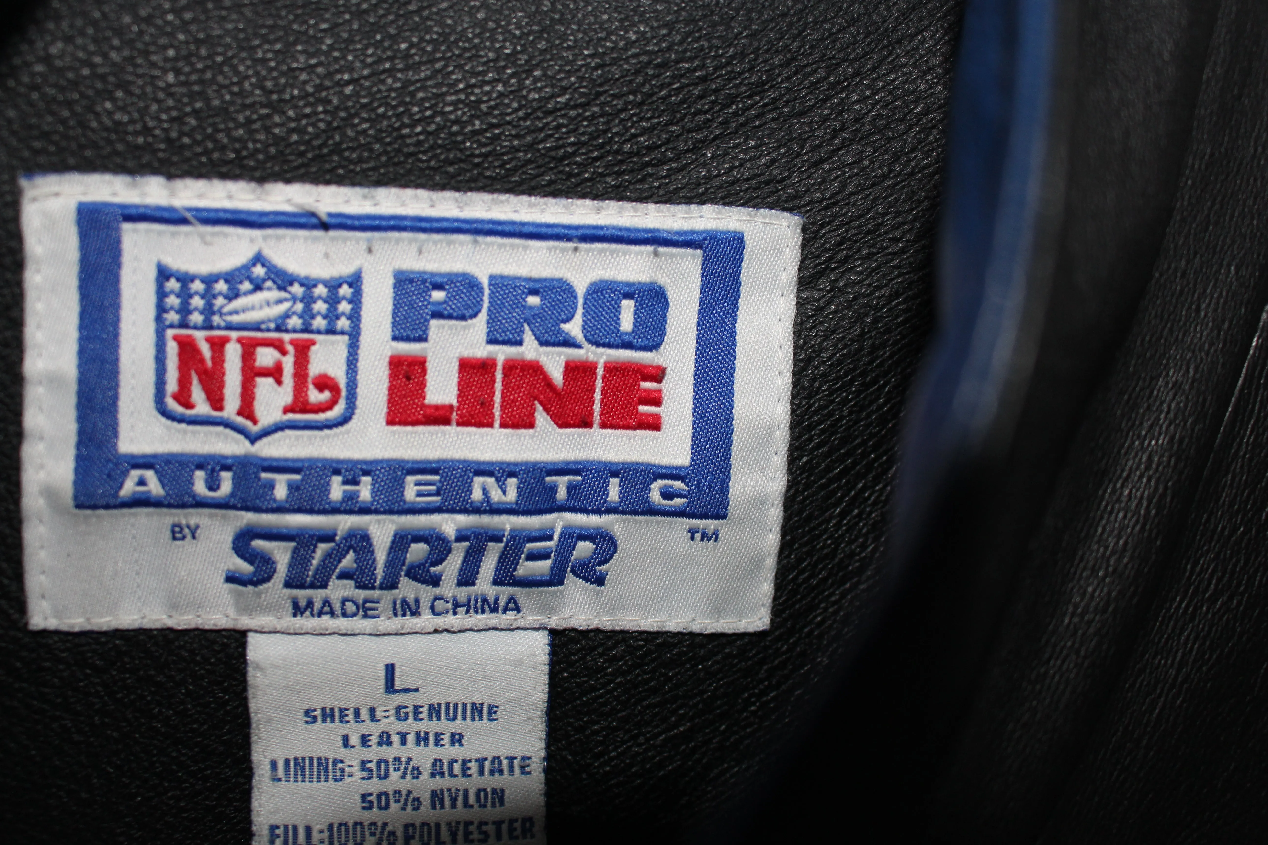 Rare St Louis Rams Pro Line Starter Leather Jacket (L)