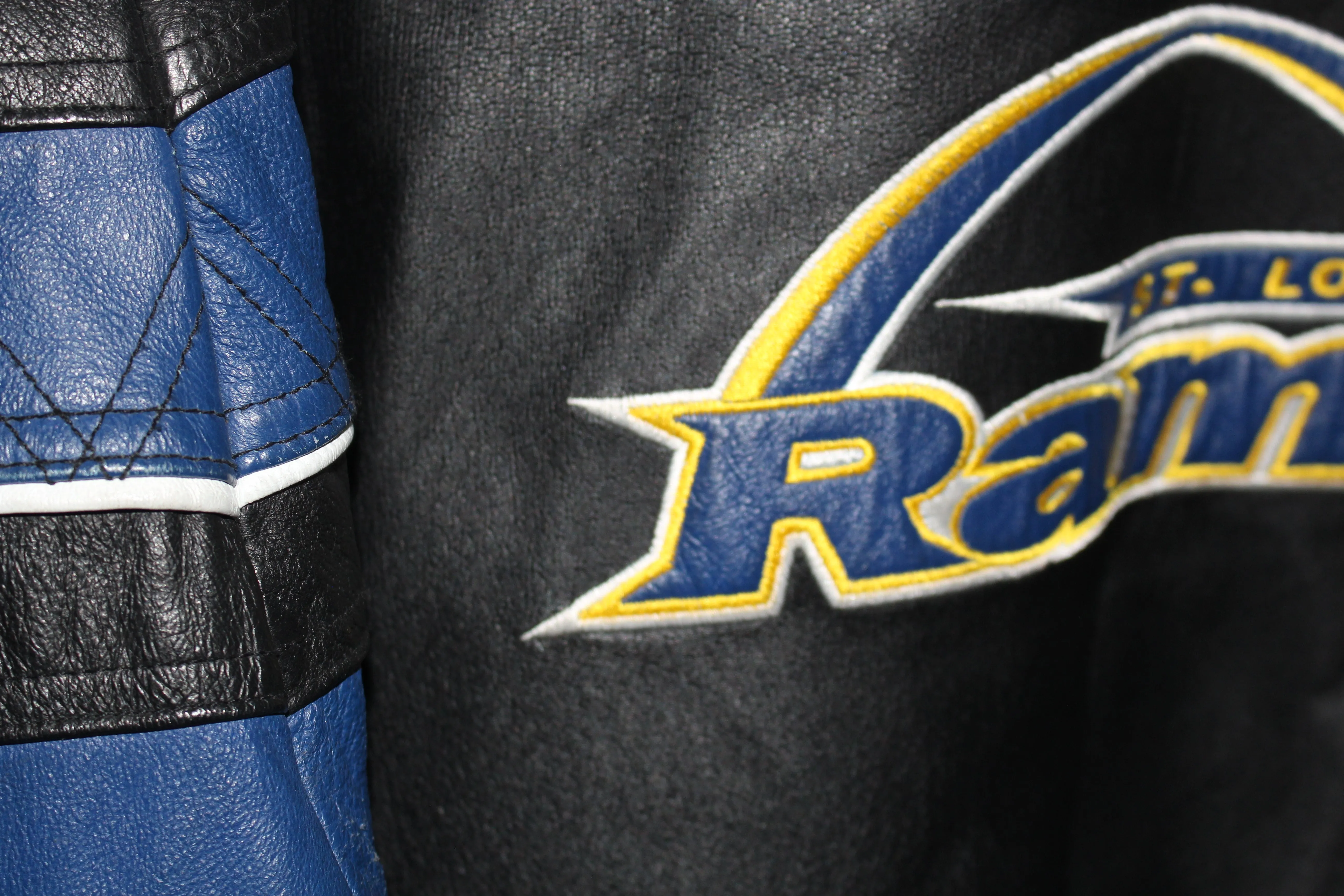 Rare St Louis Rams Pro Line Starter Leather Jacket (L)
