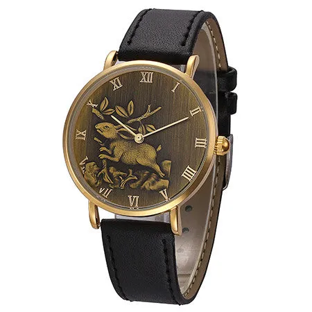 Relojes Hombre 2017 Antique Horse Watch Business Wristwatch Waterproof Horloges Mannen Quartz-Watch Brand Luxury Glod Watch Men