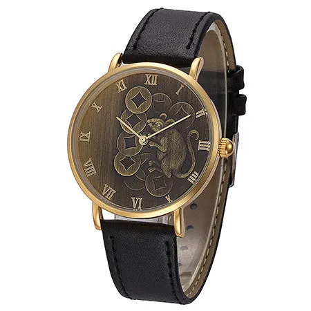 Relojes Hombre 2017 Antique Horse Watch Business Wristwatch Waterproof Horloges Mannen Quartz-Watch Brand Luxury Glod Watch Men