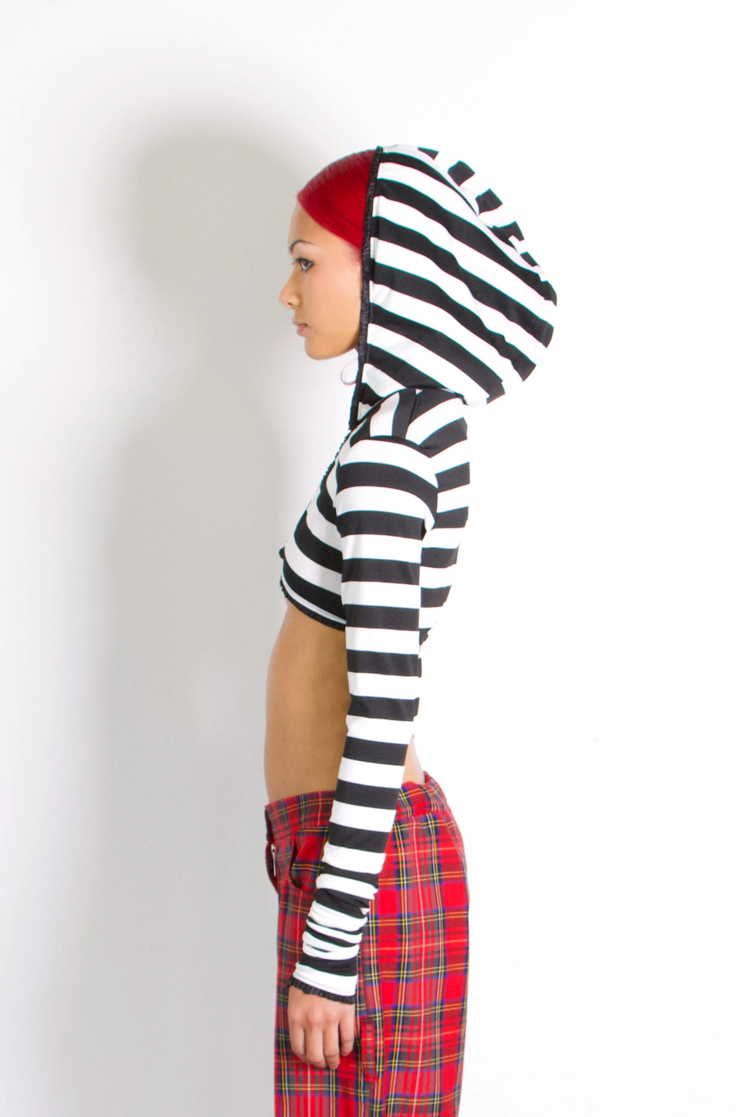 Sourtai Tuesday Cropped Hooded Cardigan