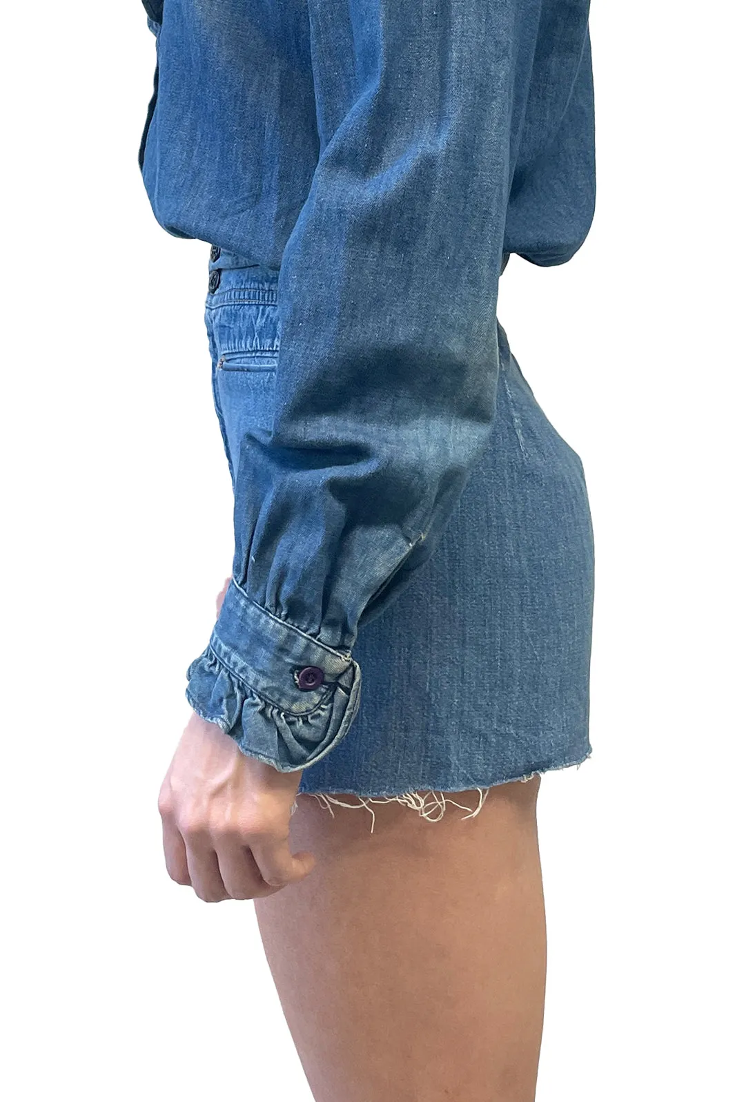 Souvenirs San Francisco High Rise Denim Cutoff Shorts