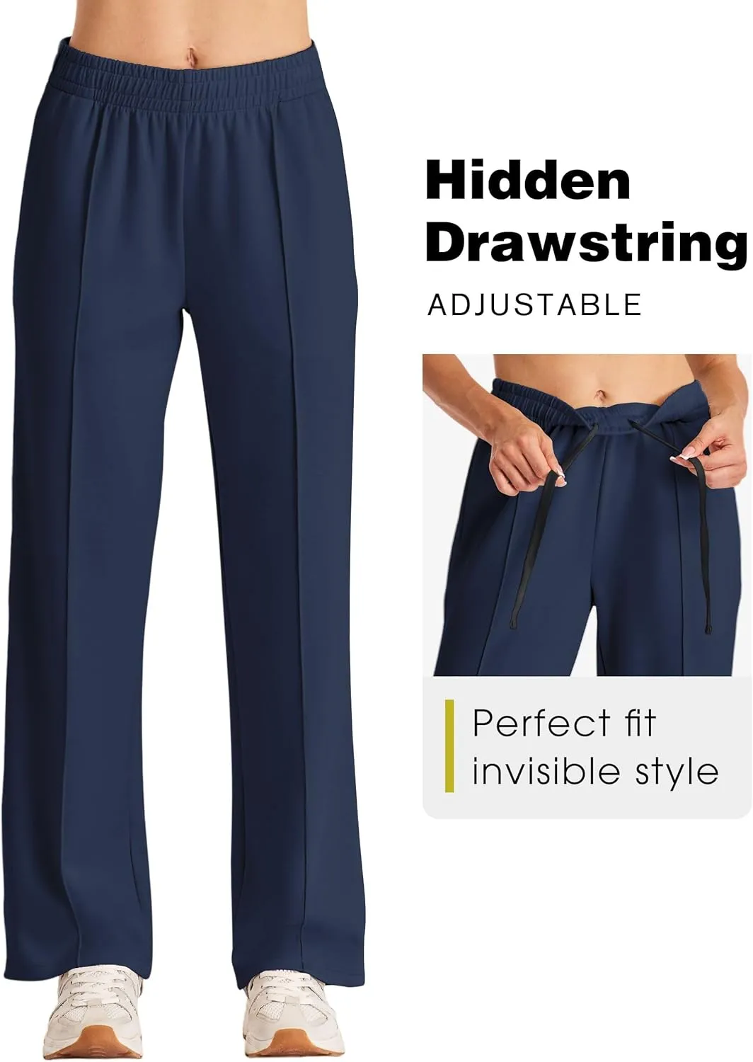 SPECIALMAGIC Wide Leg Sweatpants Women Baggy Sweatpants Wide Leg Pants for Women Flowy Comfy Drawstring Joggers Casual