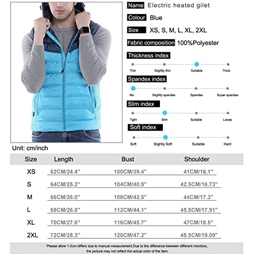 Stitched Heated Down Vest