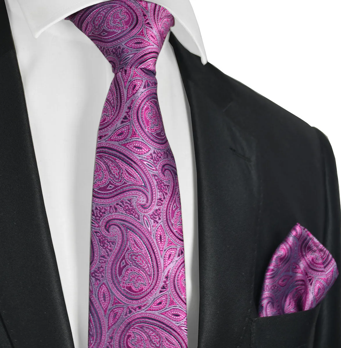 Summer Purple Paisley Suit Vest Set by Paul Malone