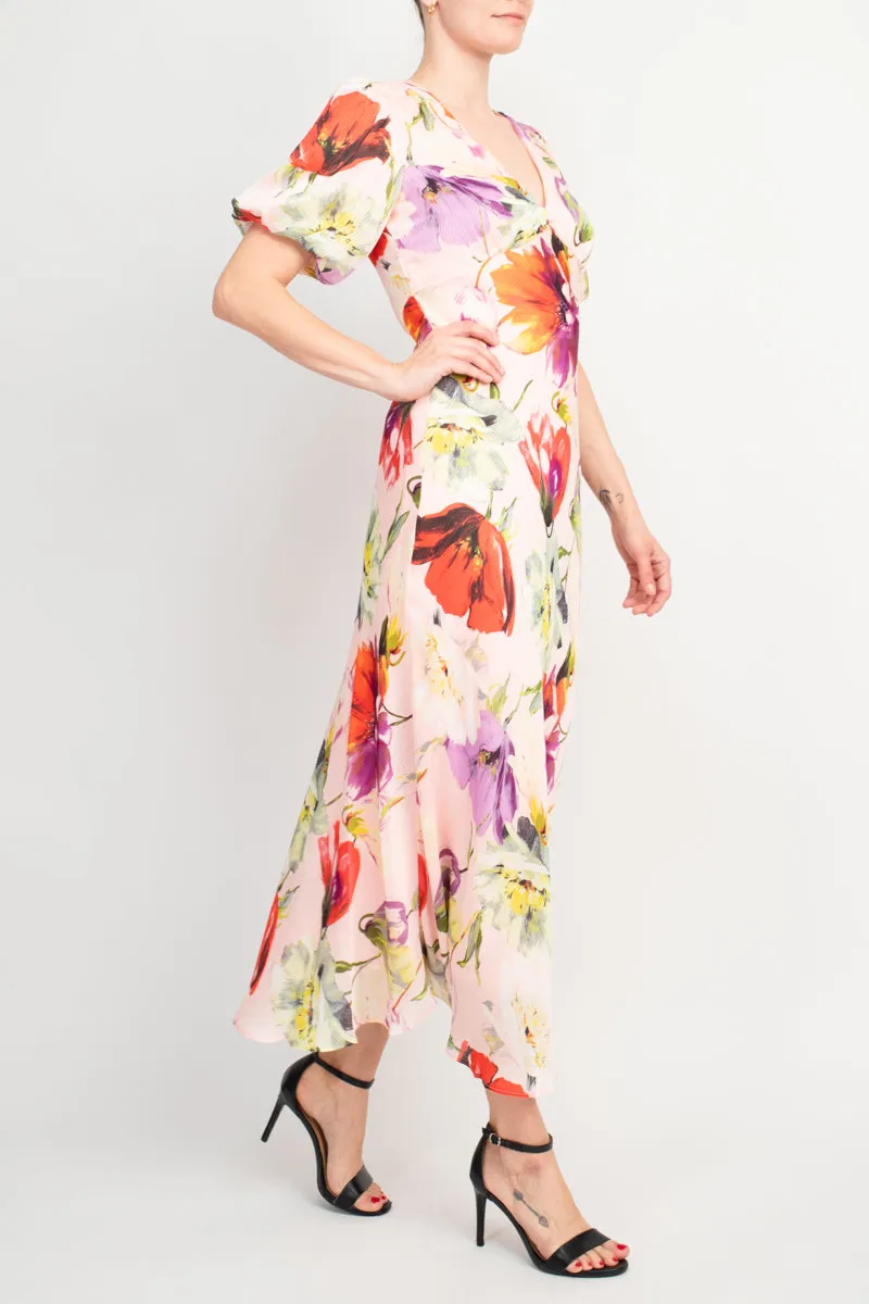 Taylor Poly Stripe Satin Maxi Dress