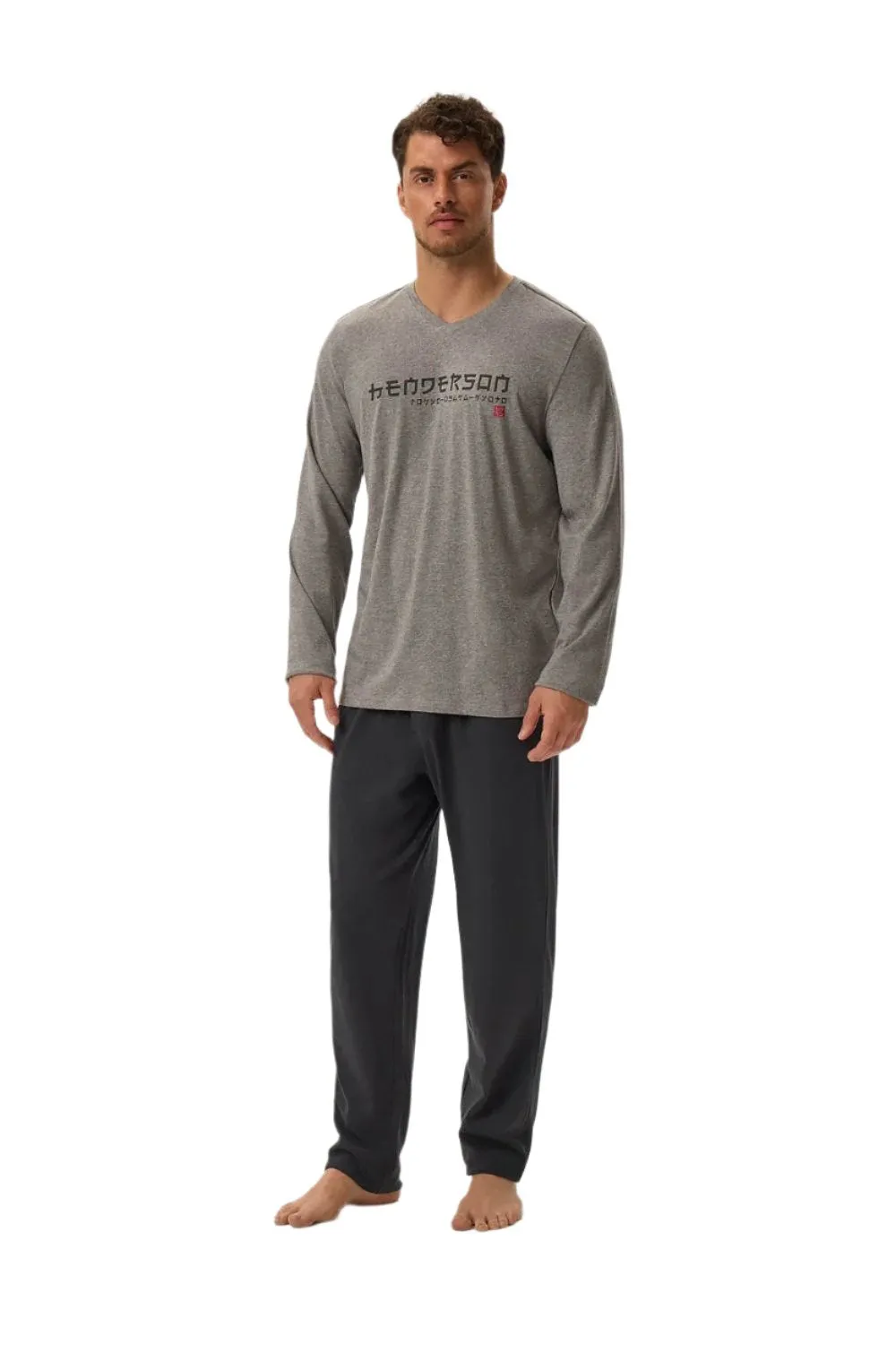TEEK - Charcoal Top Pants Pajama Set