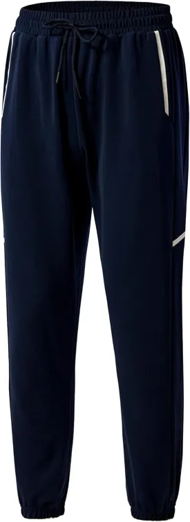 URBEX Mens Sweatpants with Zipper Pockets, Elastic Bottom Joggers Pants for Gym Running Workout Training
