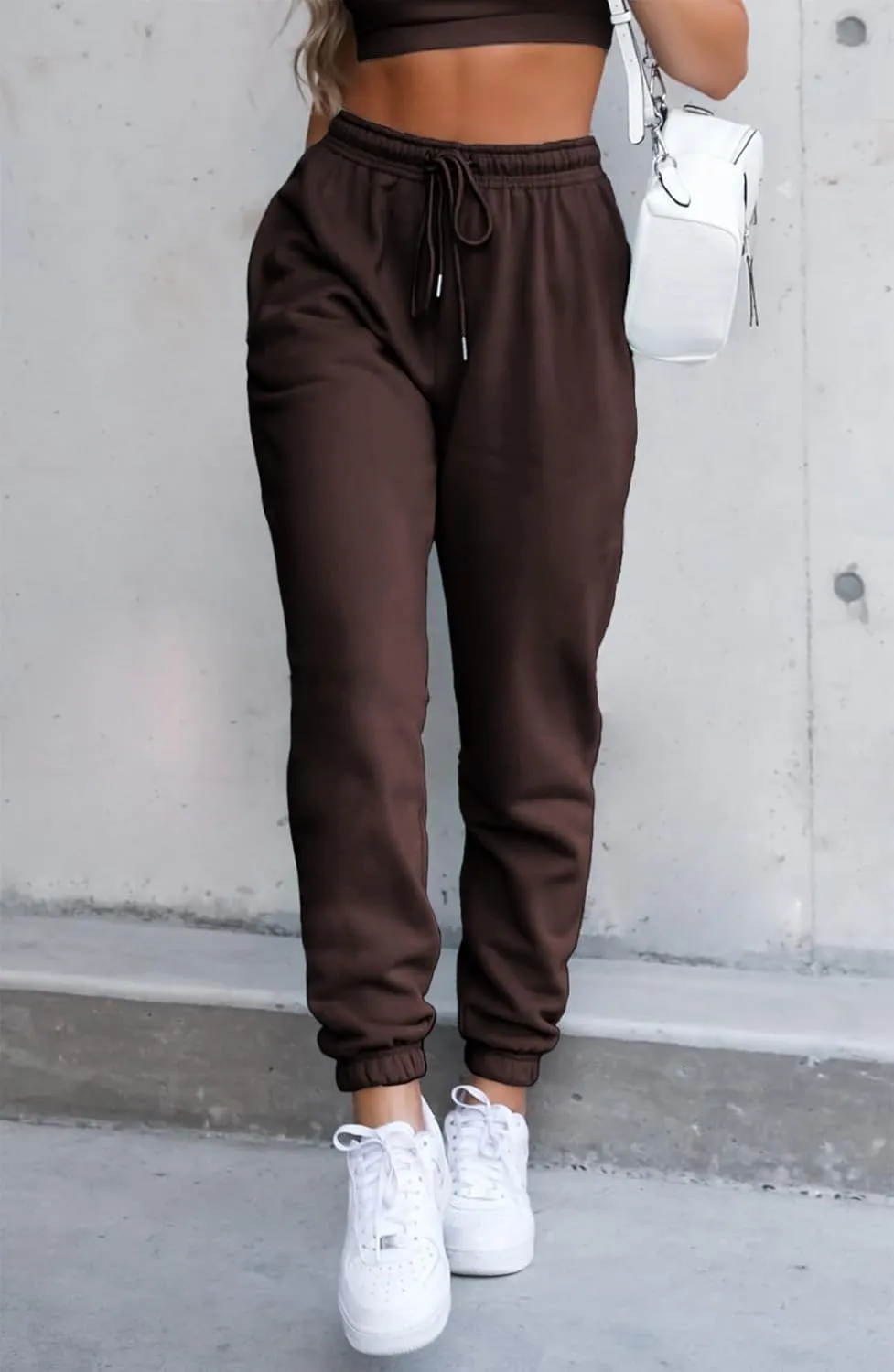Waitfairy Sweatpants Women - Joggers for Women High Waist Baggy Sweat Pants for Womens Joggers with Pockets