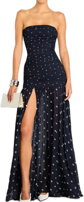 Women Bodycon Maxi Tube Dress Printed Strapless Sleeveless Long Going Out Summer Party Wedding Midi Dress