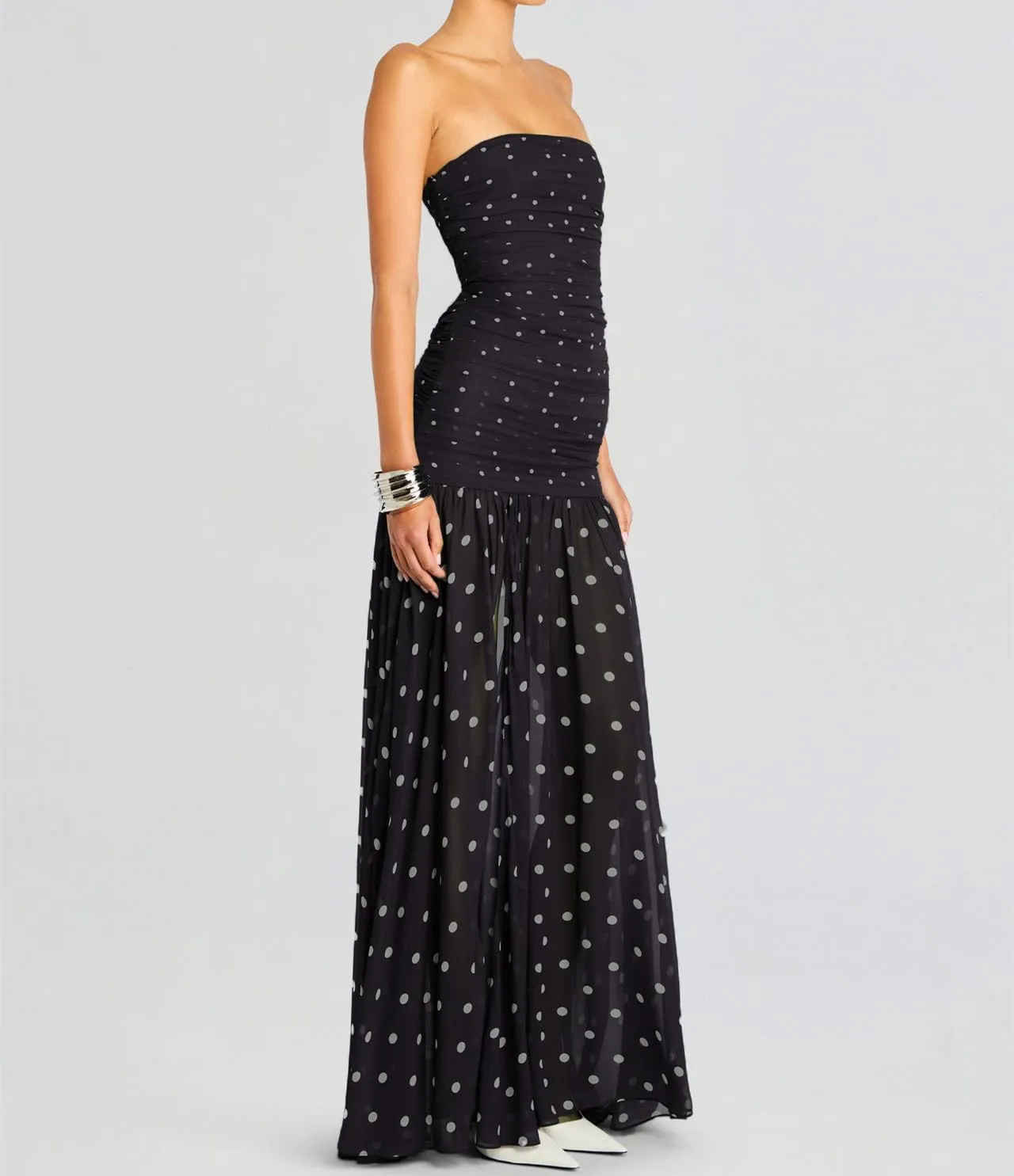 Women Bodycon Maxi Tube Dress Printed Strapless Sleeveless Long Going Out Summer Party Wedding Midi Dress