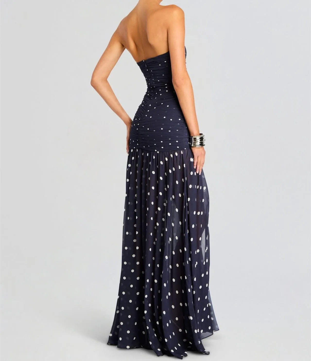 Women Bodycon Maxi Tube Dress Printed Strapless Sleeveless Long Going Out Summer Party Wedding Midi Dress