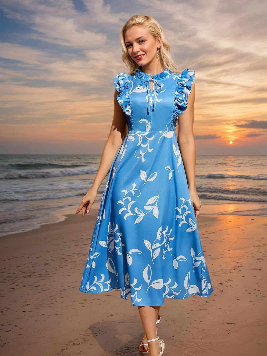 Women's 2025 Summer Formal Dresses Elegant Evening Party Cocktail Sexy Ruched Wedding Guest Maxi Dress