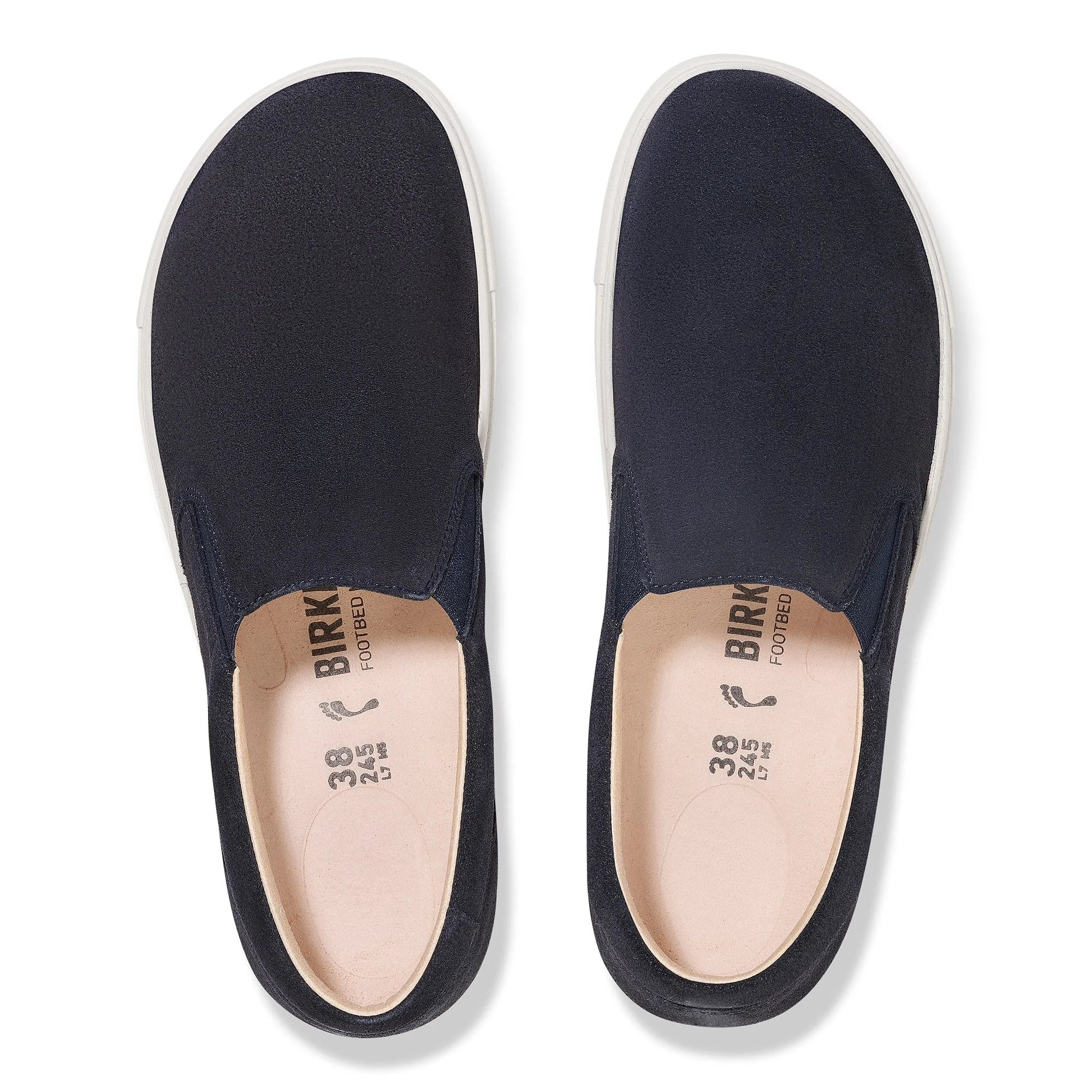 Women's Birkenstock Oswego Suede Leather Color: Midnight