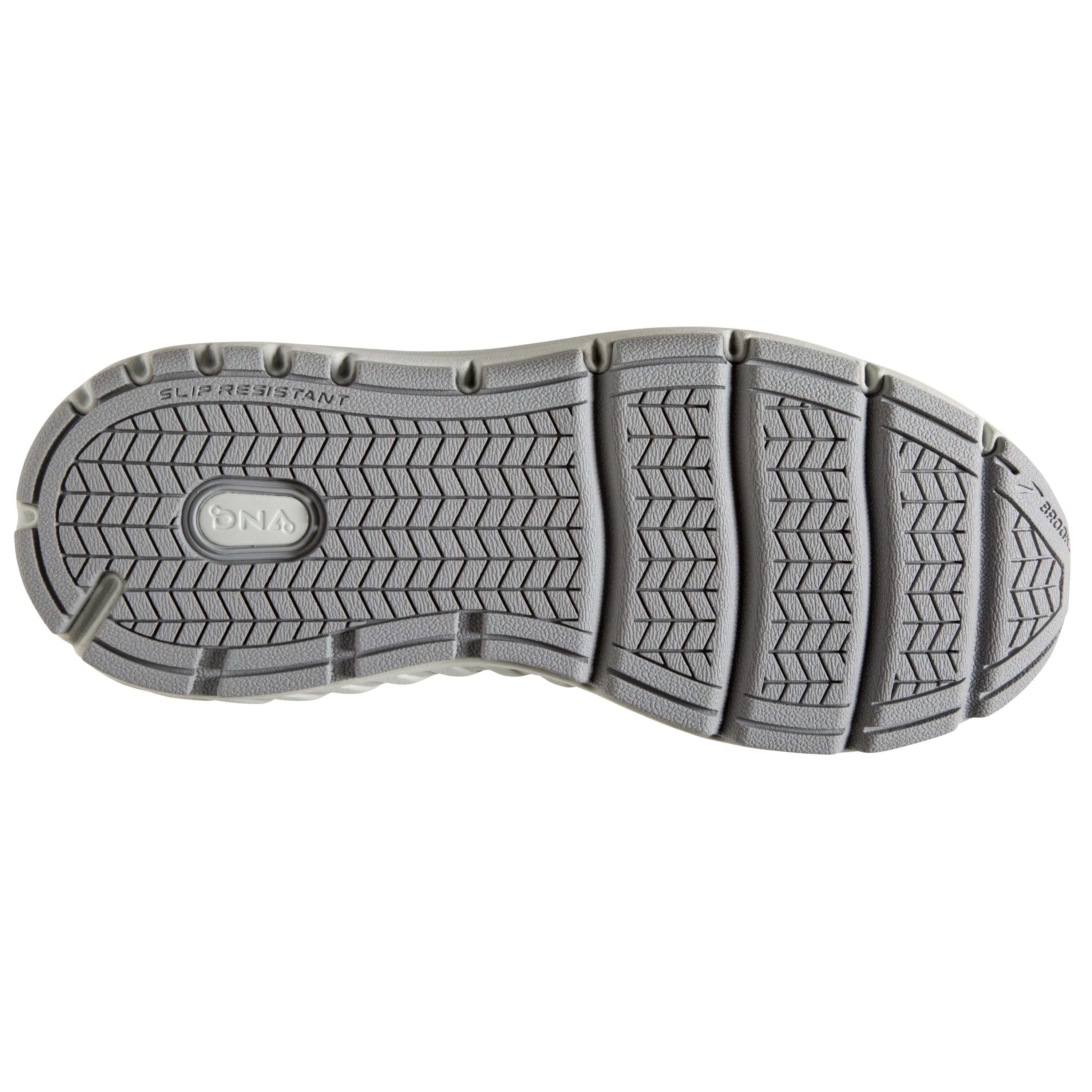 Women's Brooks Addiction Walker Suede Color: Shark/Alloy/Oyster (WIDE WIDTH)