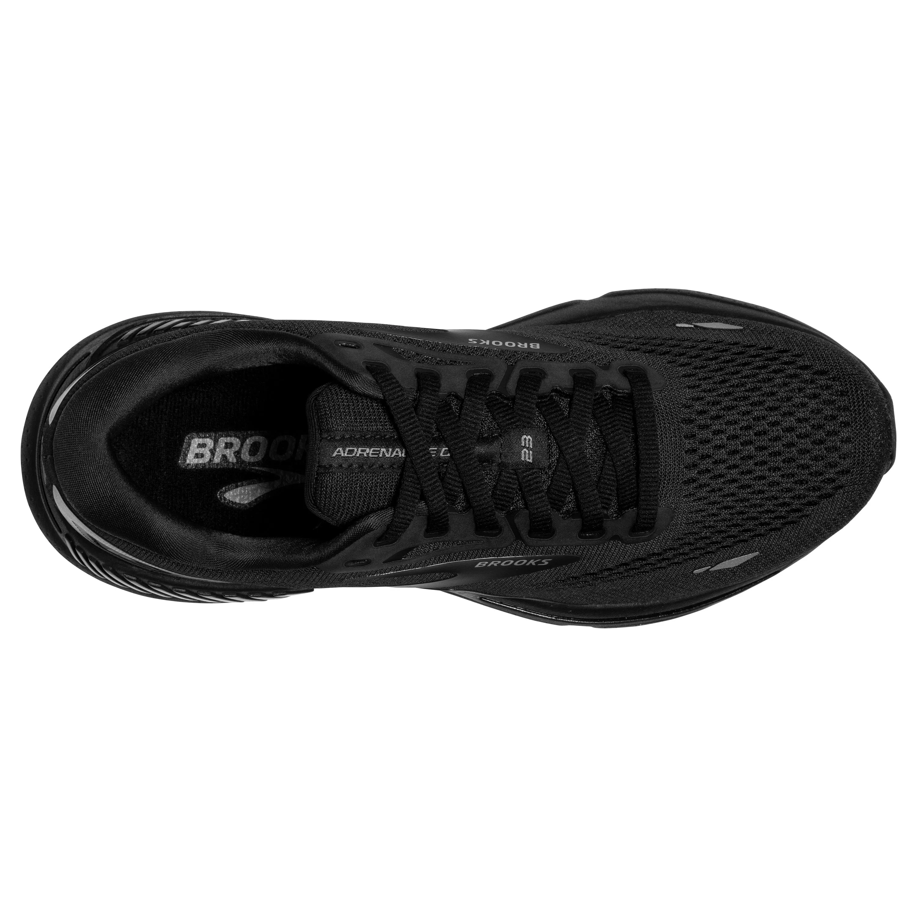 Women's Brooks Adrenaline GTS 23 Color: Black/Black/Ebony (WIDE WIDTH)