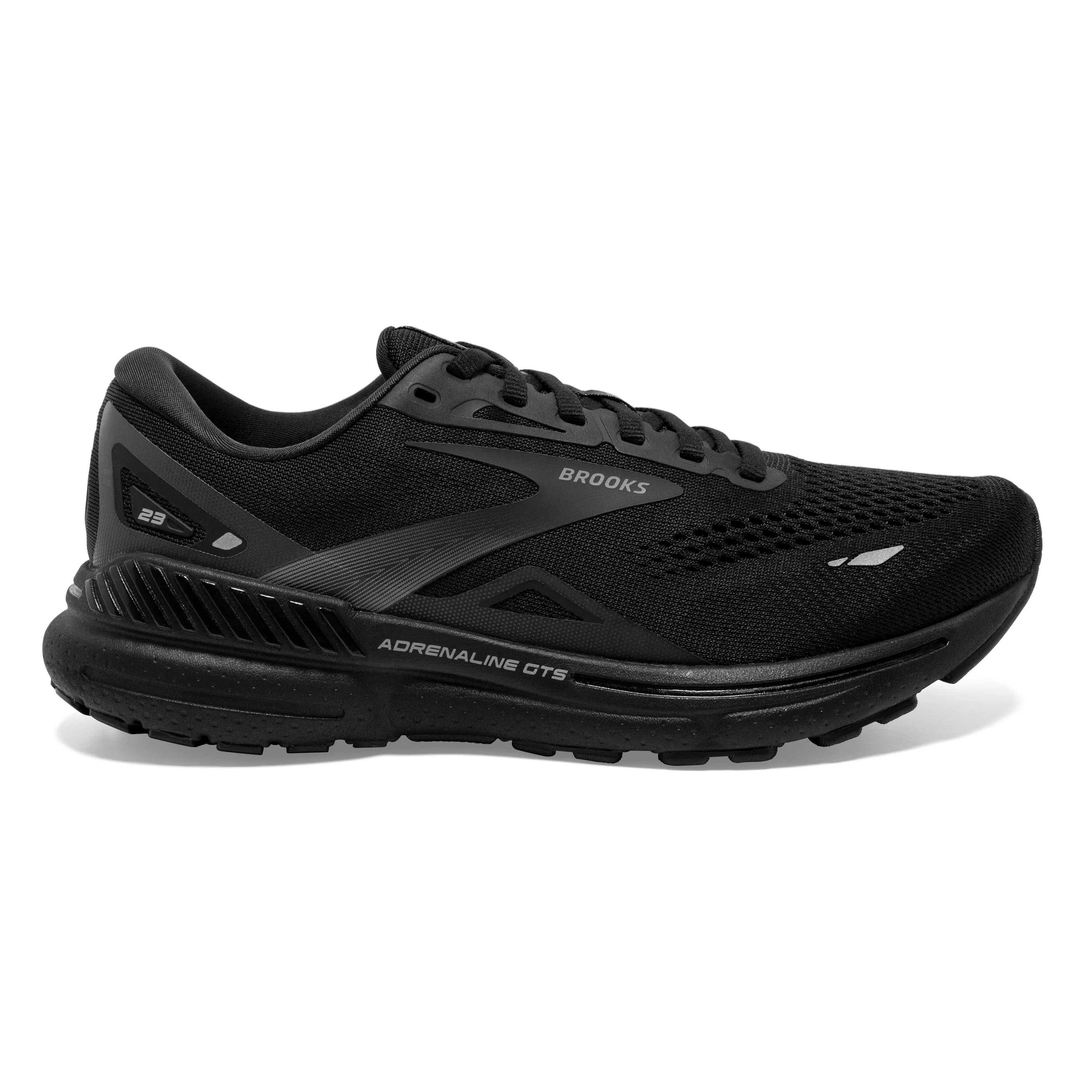 Women's Brooks Adrenaline GTS 23 Color: Black/Black/Ebony (WIDE WIDTH)