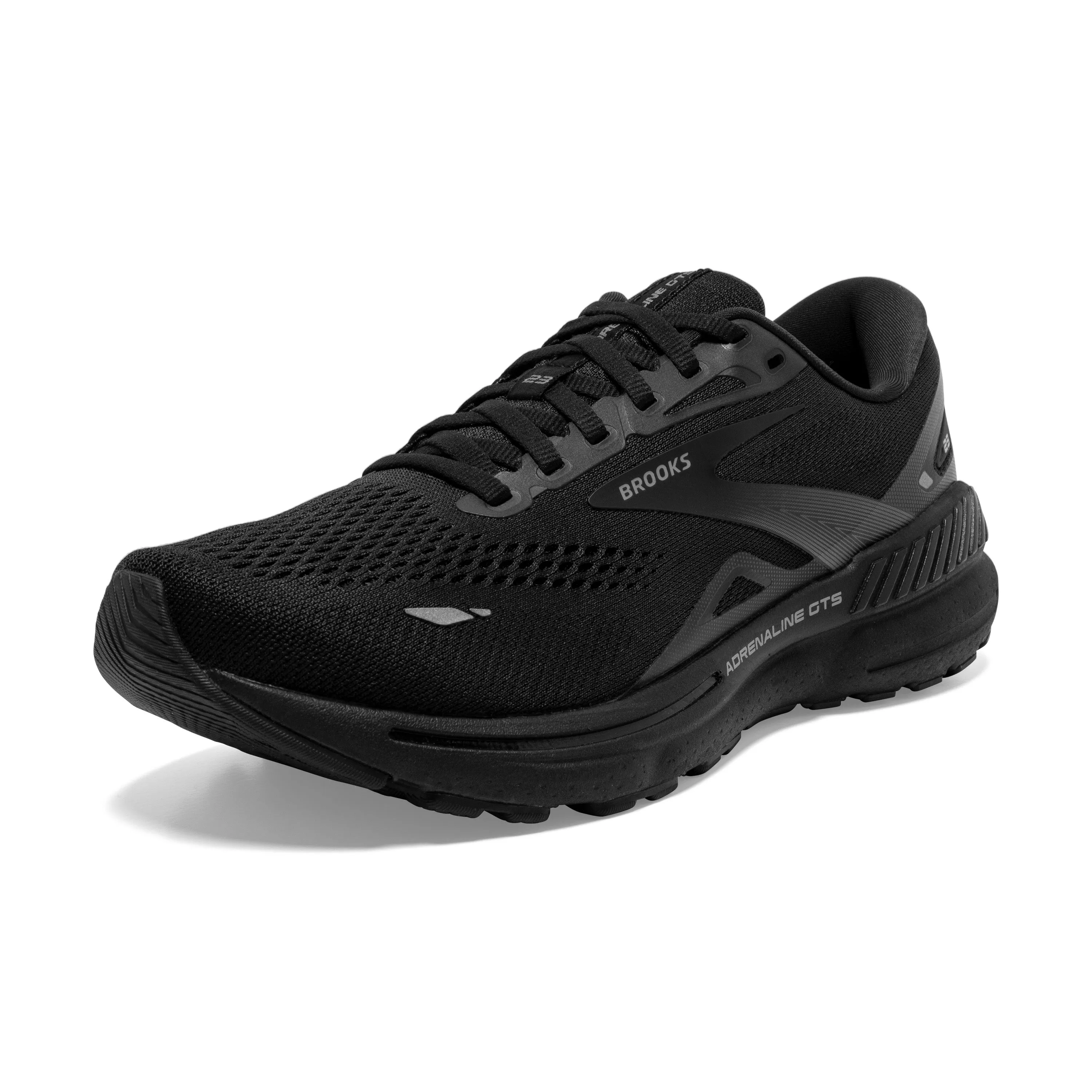 Women's Brooks Adrenaline GTS 23 Color: Black/Black/Ebony (WIDE WIDTH)
